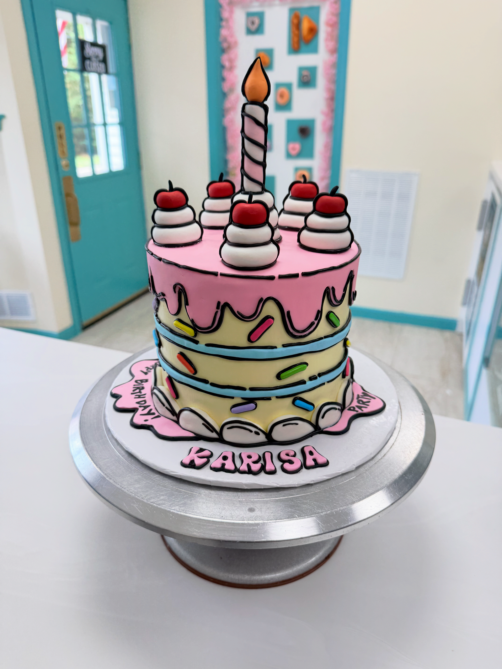 Placeholder for a celebration cake photo